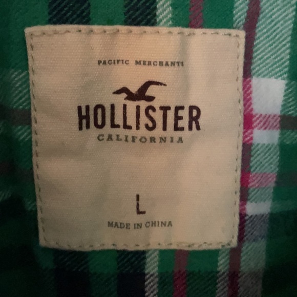 Hollister plaid flannel button down Large - Picture 2 of 5